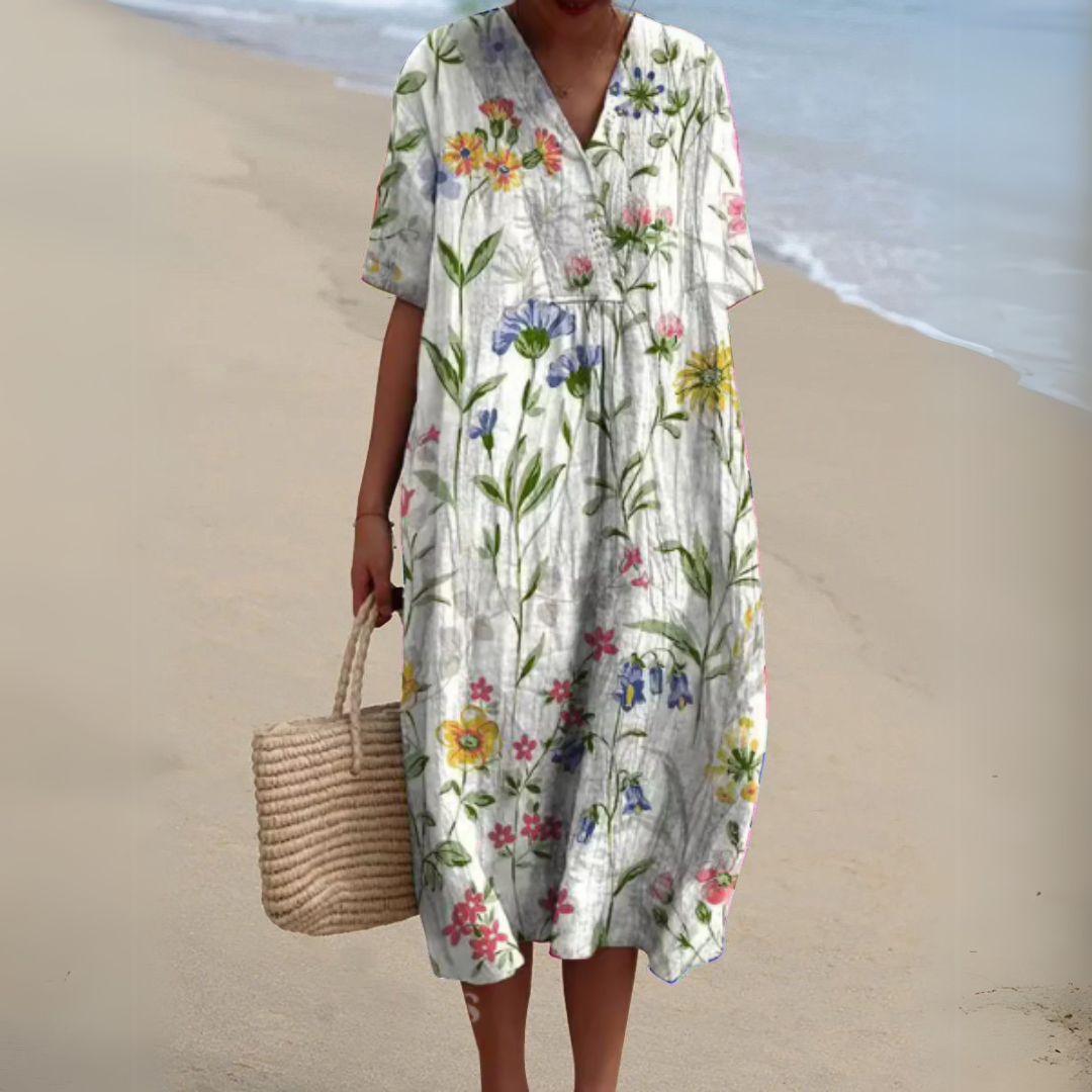 Audrey - Elegantes Blumenkleid