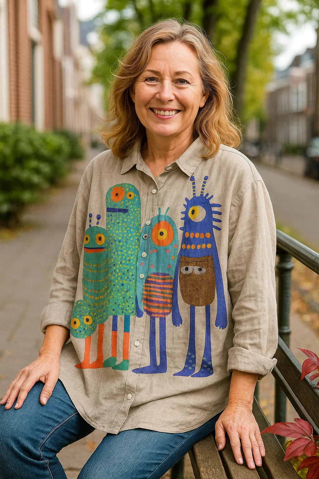 Sofie® | Bluse mit Monsterprint