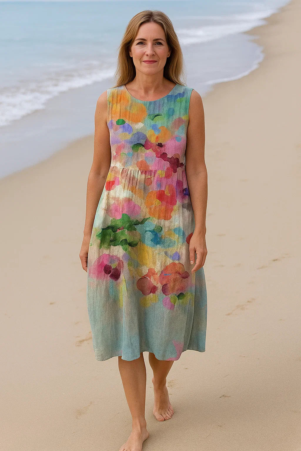 Sofie| Ärmelloses Midikleid – Fühle dich schön, fühle dich frei