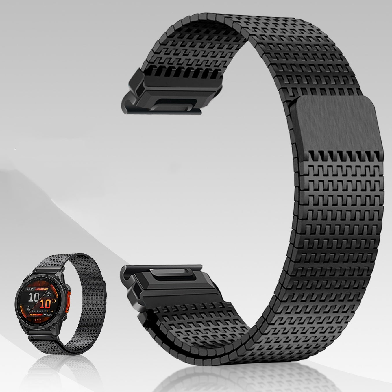 Designer Edelstahl Magnetarmband für Garmin