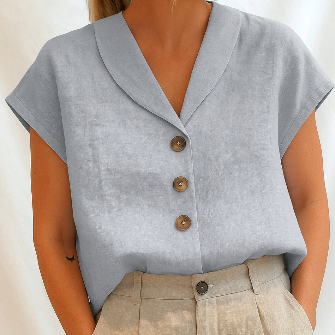 Marie™ | Elegante schlichte Bluse