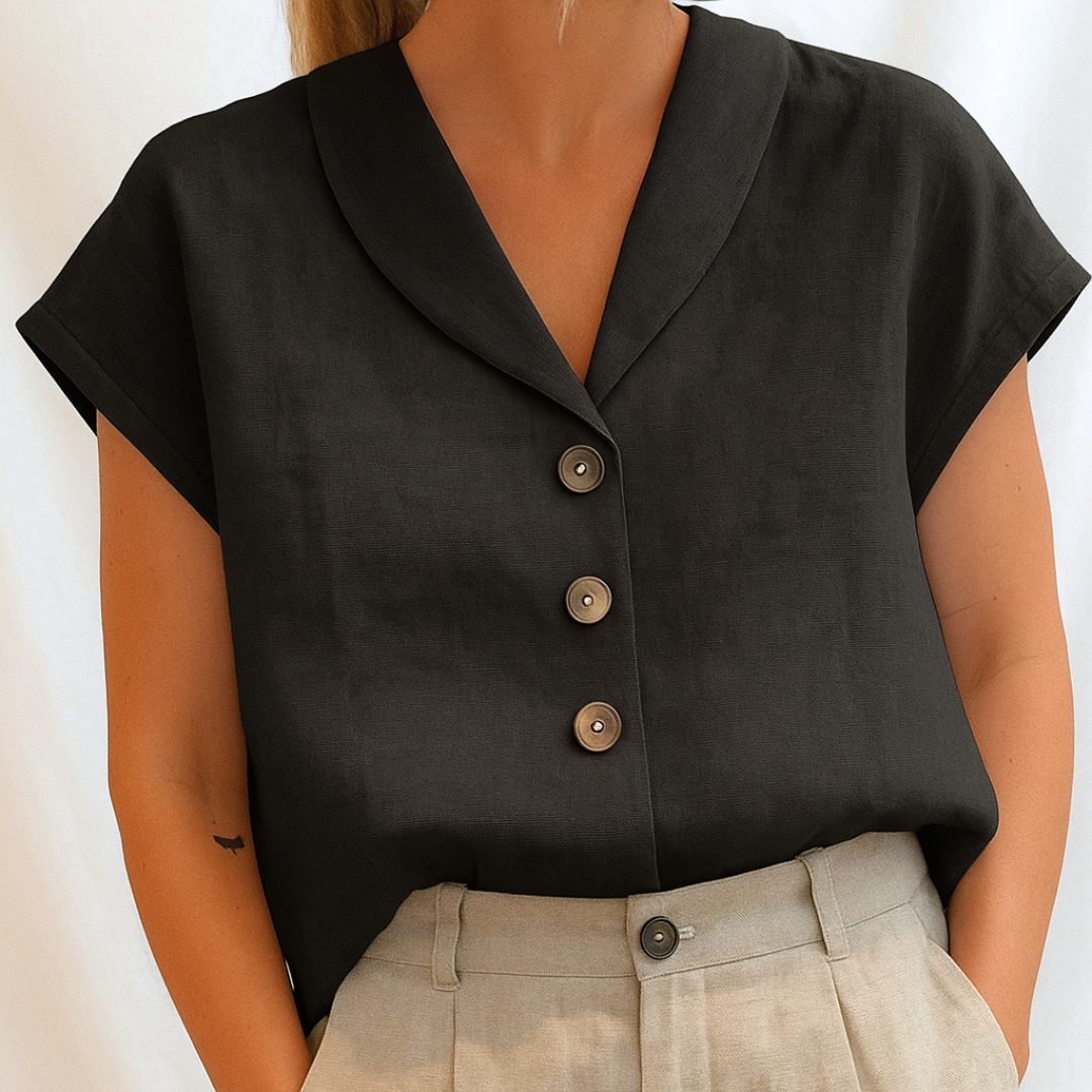 Marie™ | Elegante schlichte Bluse