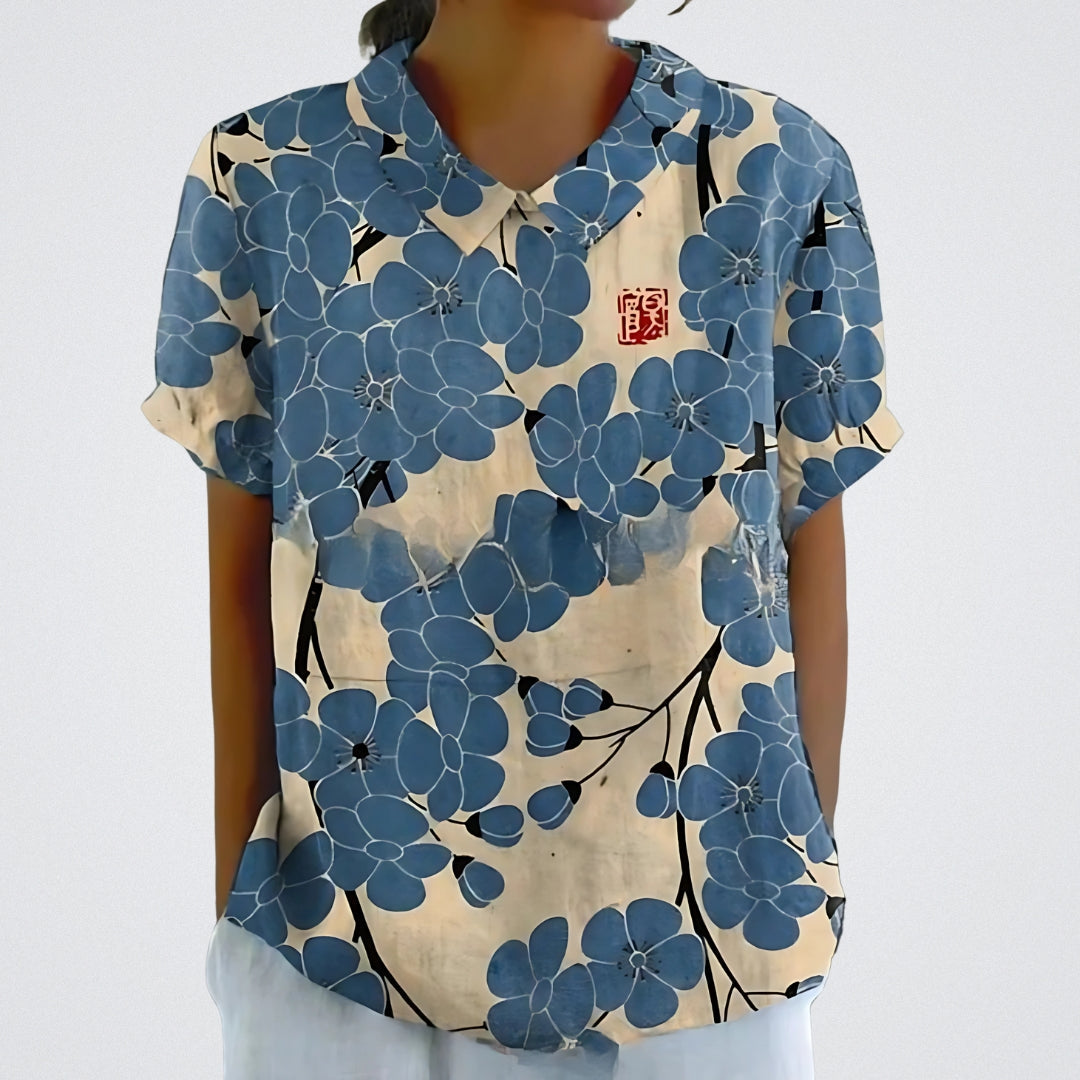 Bluse mit floralen Design