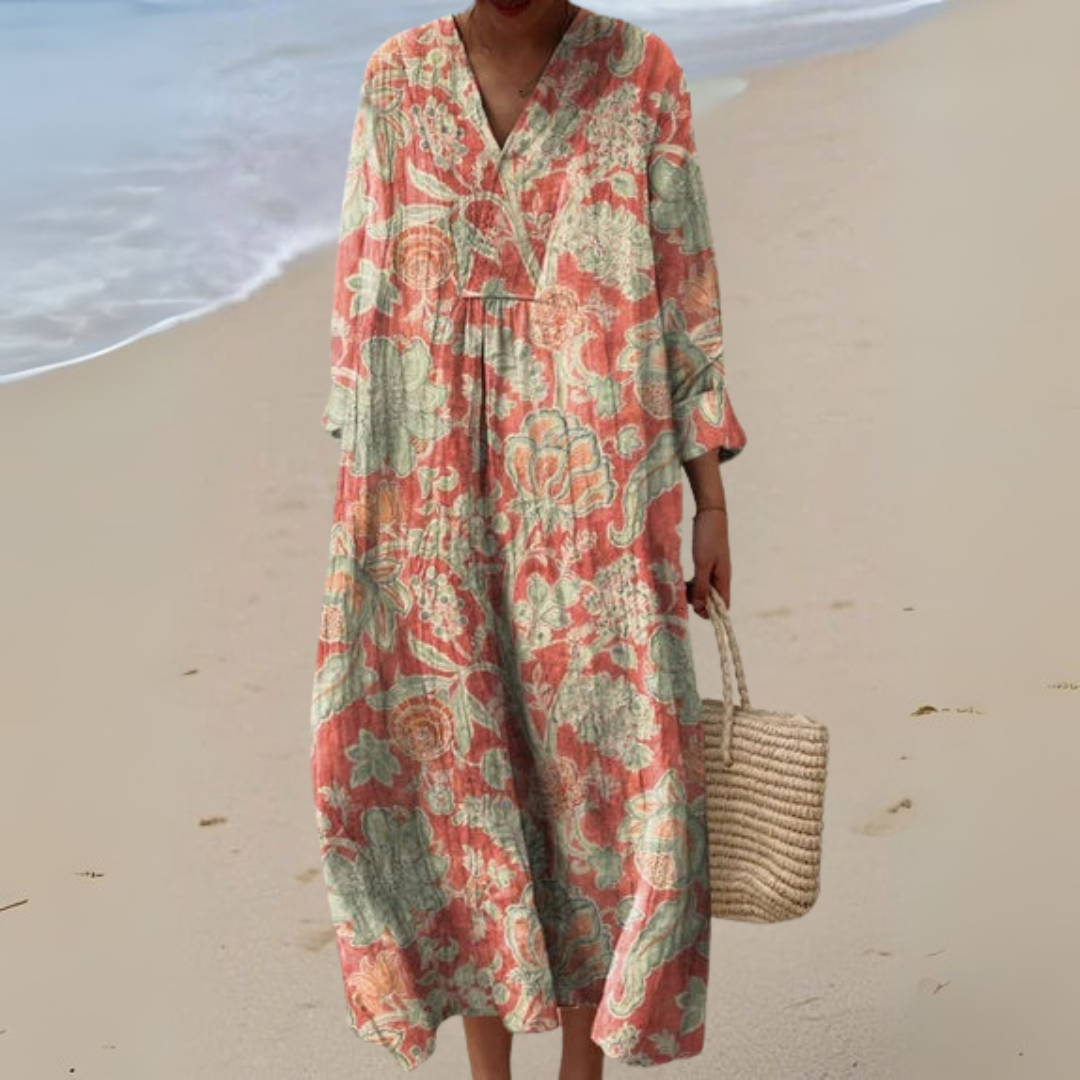 Ellis - Vintage-Kleid mit Blumenmuster