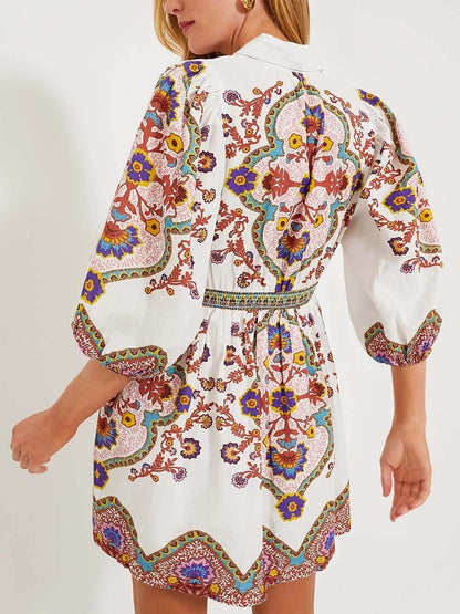 Jenny™ - Unique Sleeve Pocketed Shirt Mini Dress