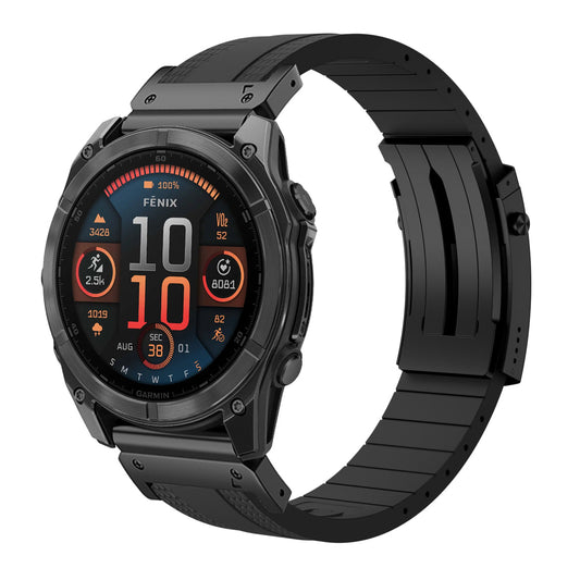 Fluororubber Luxe Band für Garmin Fenix 8 5X 6 Pro 6X 7 7X-