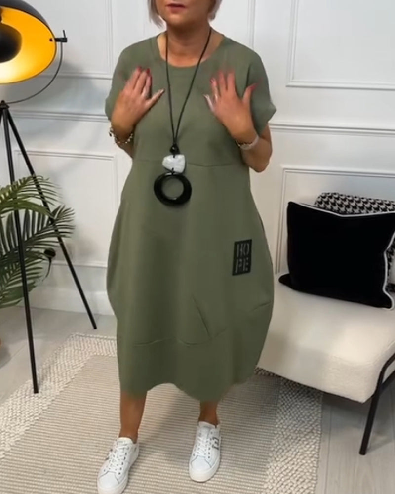 Iris™ - stilvolles kurzarm Kleid