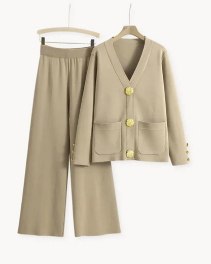CELESTE - Luxuriöses Cardigan Set
