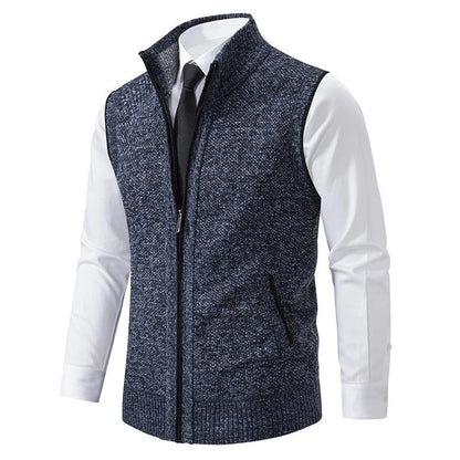 Bremer – Gestrickte Armellose Fleeceweste