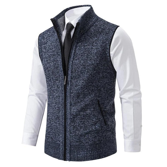 Bremer – Gestrickte Armellose Fleeceweste