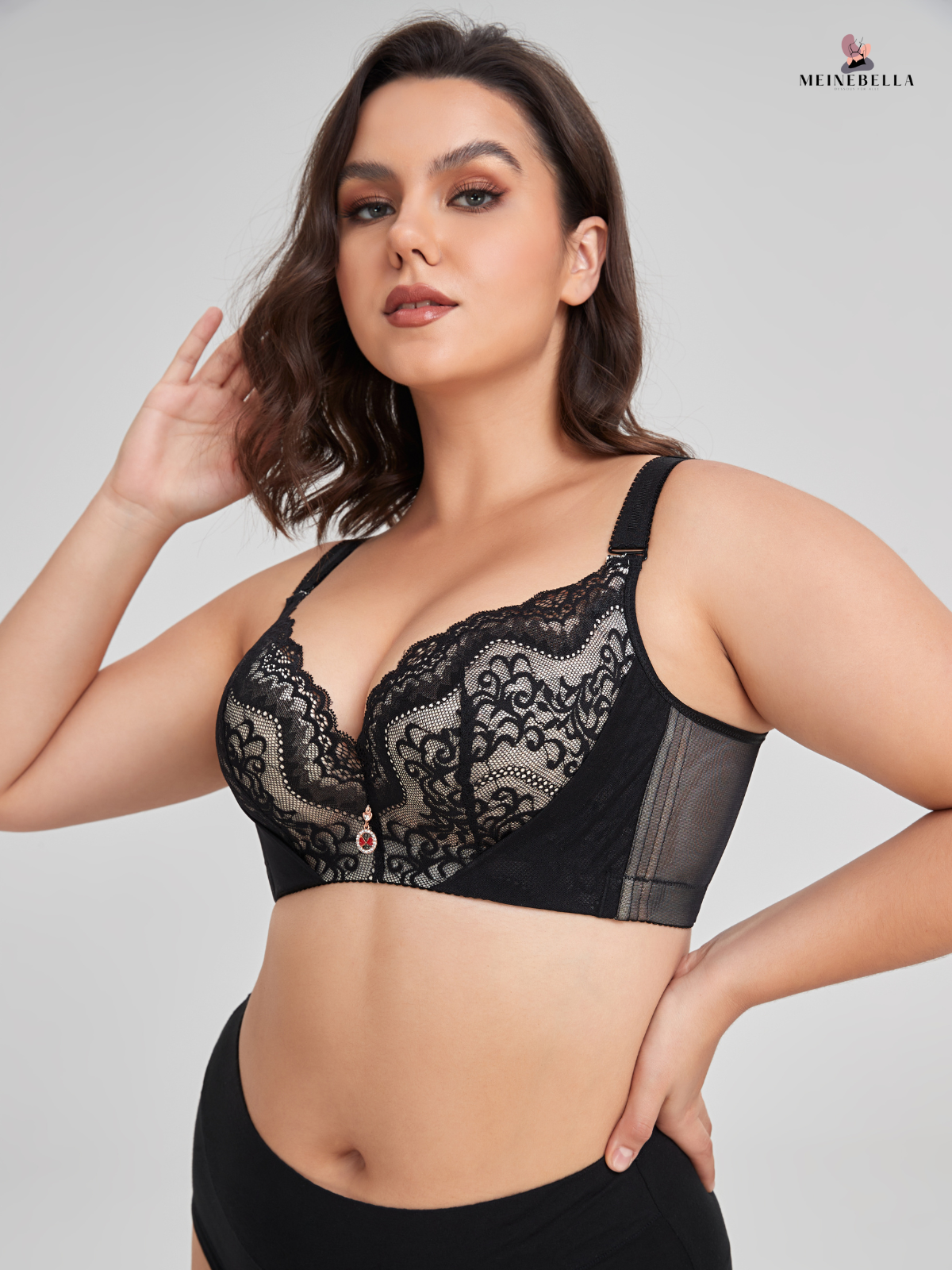 Meinebella™ Push-Up BH mit Spitze
