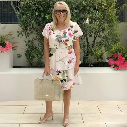 Lina™ - Fließendes Kleid mit Blumendruck