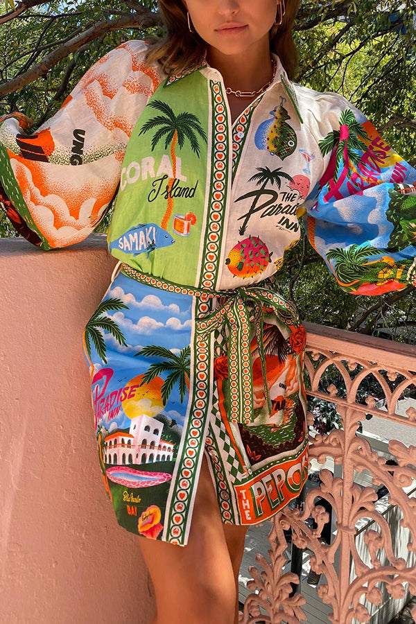 Kim™ - Summer Shirt Mini Dress