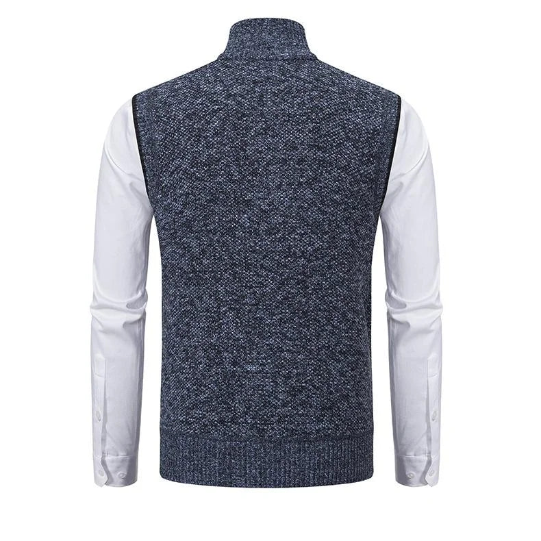 Bremer – Gestrickte Armellose Fleeceweste