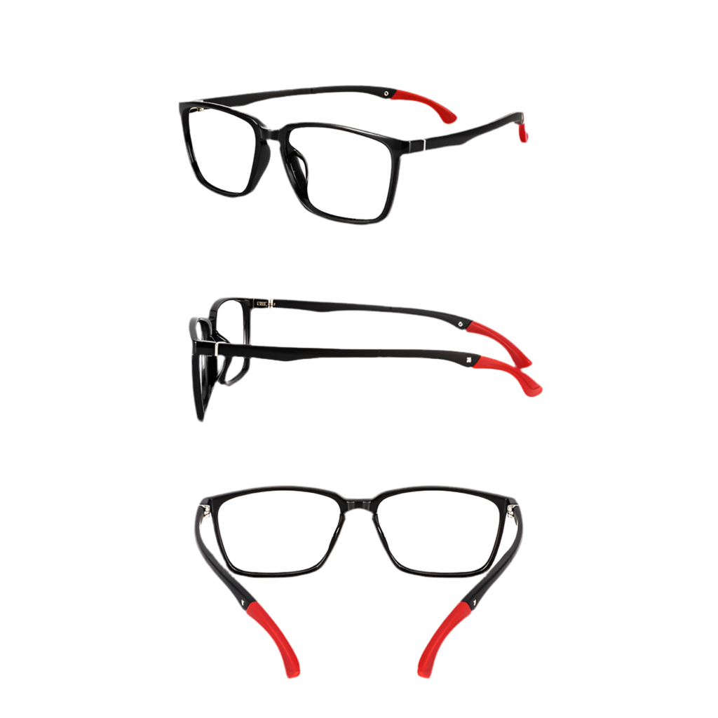 Ultra biegbare leichte Brille