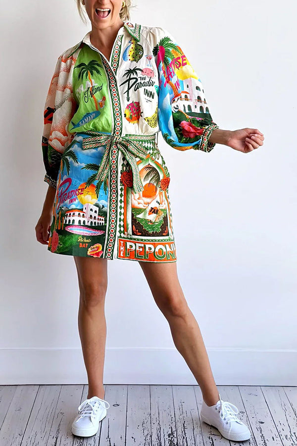 Kim™ - Summer Shirt Mini Dress