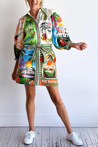 Kim™ - Summer Shirt Mini Dress