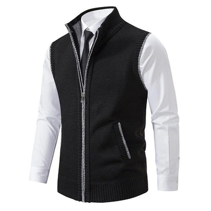 Bremer – Gestrickte Armellose Fleeceweste