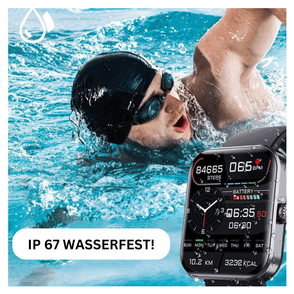Premium-Bluetooth-Smartwatch mit Gesundheitsüberwachung