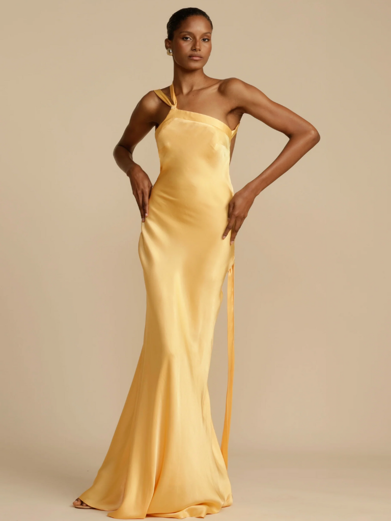 GOLDEN GLOW MAXIKLEID