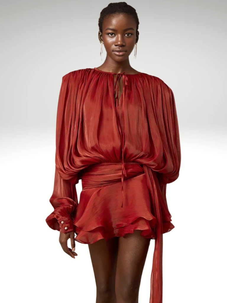 ISLA DRAPED MINI DRESS