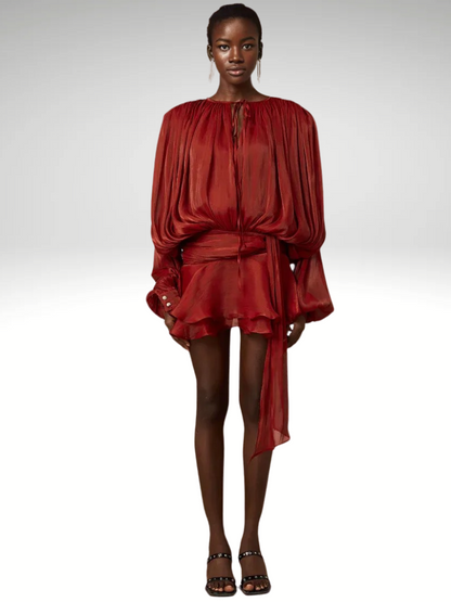 ISLA DRAPED MINI DRESS