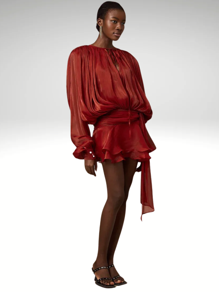 ISLA DRAPED MINI DRESS