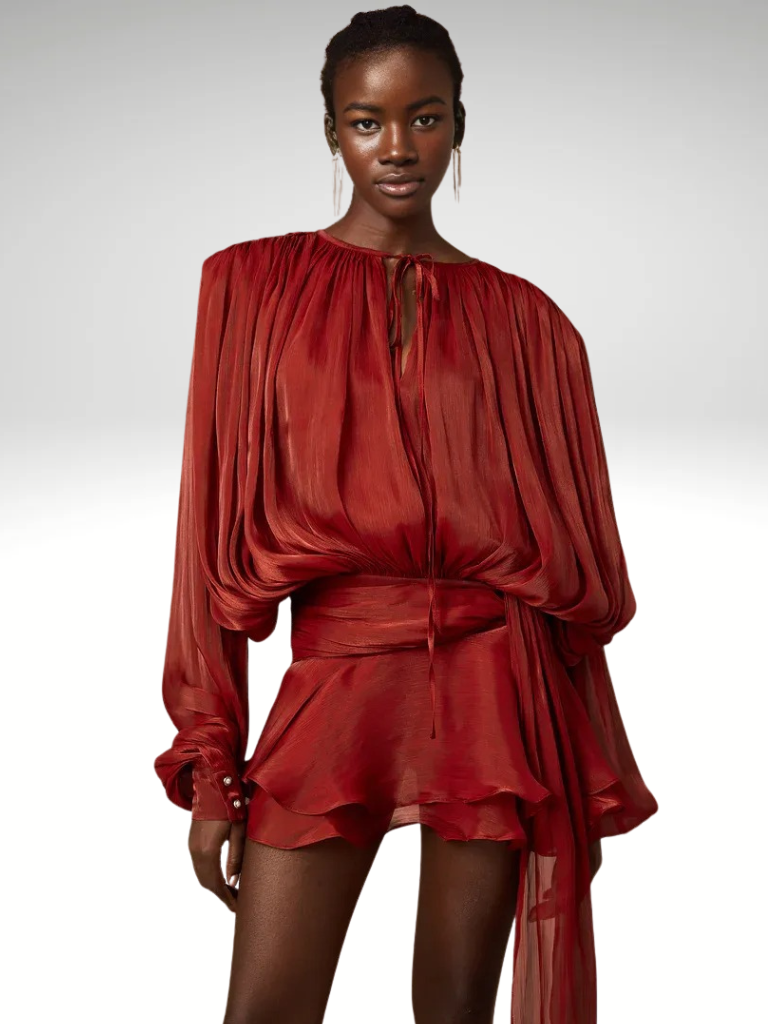 ISLA DRAPED MINI DRESS