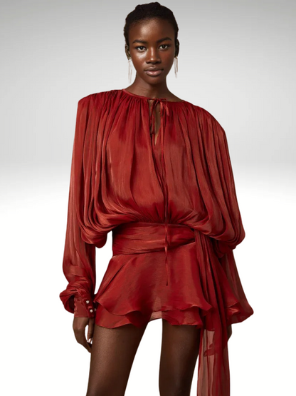 ISLA DRAPED MINI DRESS