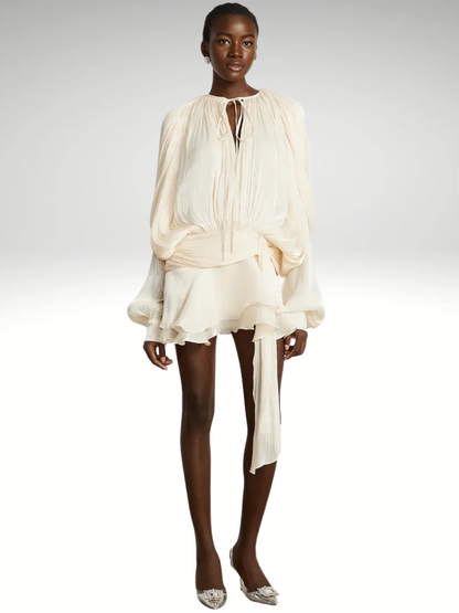 ISLA DRAPED MINI DRESS