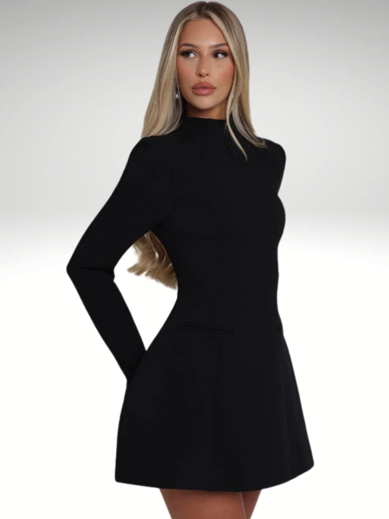 VICTORIA SCULPTED MINI DRESS