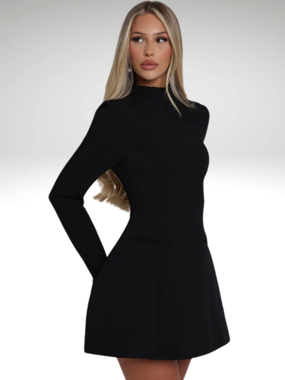 VICTORIA SCULPTED MINI DRESS