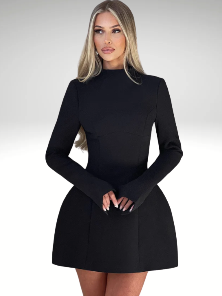 VICTORIA SCULPTED MINI DRESS