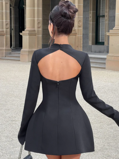 VICTORIA SCULPTED MINI DRESS