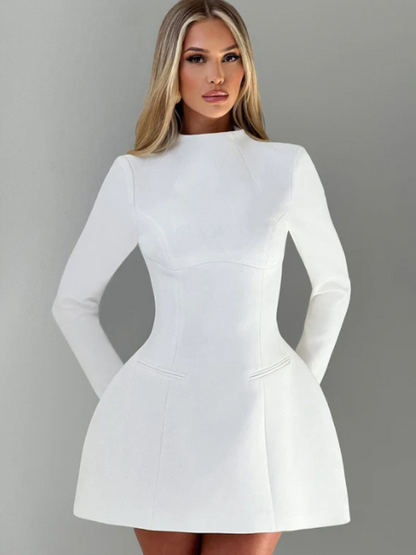 VICTORIA SCULPTED MINI DRESS