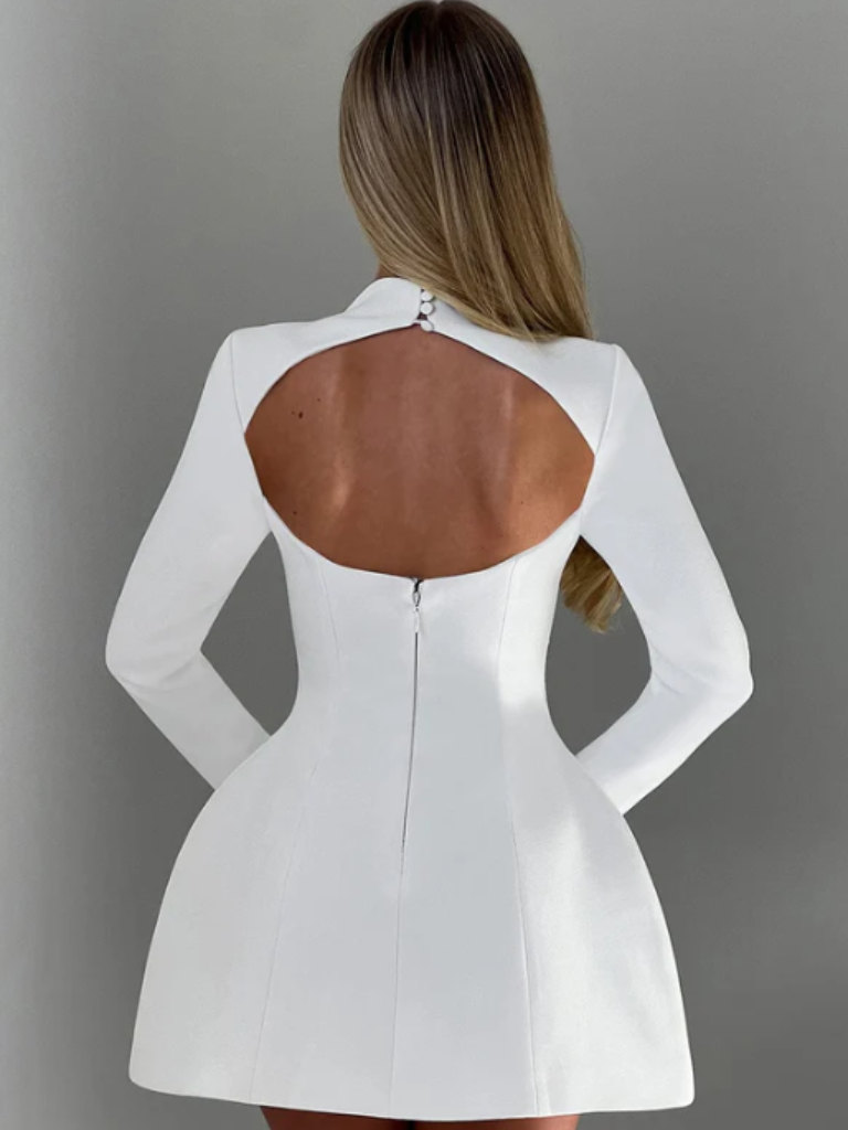 VICTORIA SCULPTED MINI DRESS