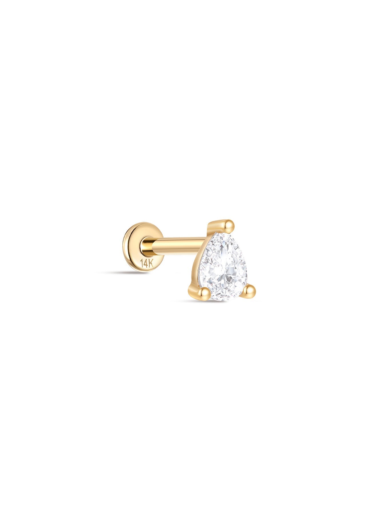 14K Gold Ohr Piercing