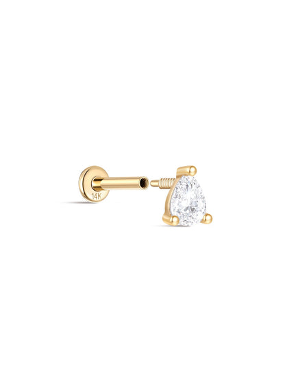 14K Gold Ohr Piercing