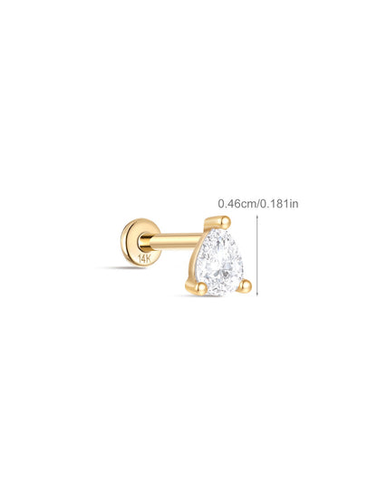 14K Gold Ohr Piercing