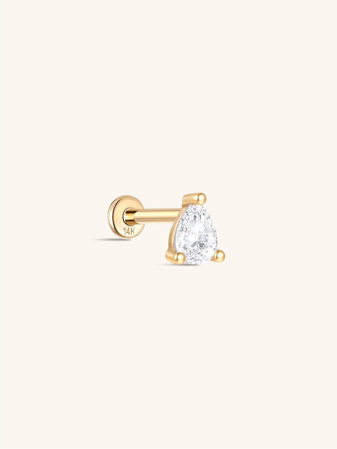 14K Gold Ohr Piercing