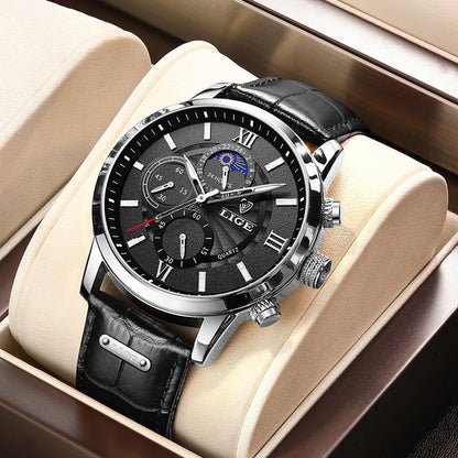 Klassische Lederarmband Uhr