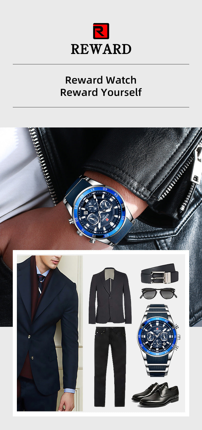 Luxus Business-Quarzuhr für Herren