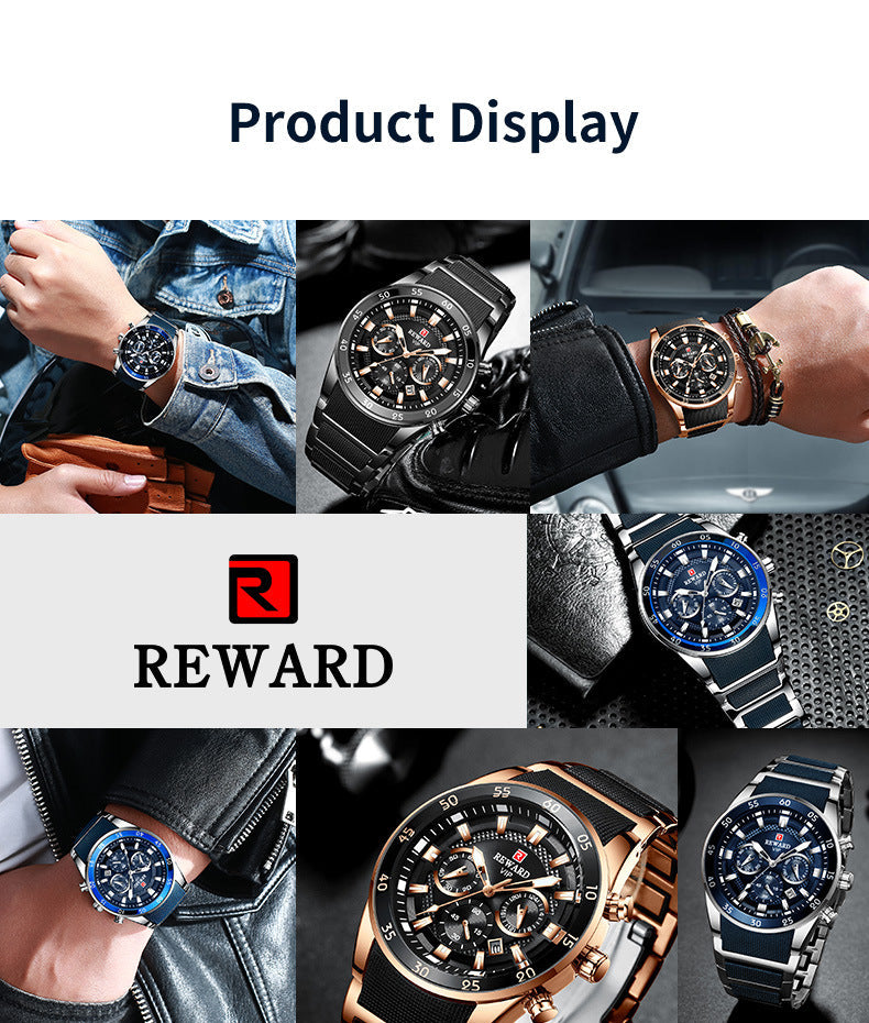 Luxus Business-Quarzuhr für Herren