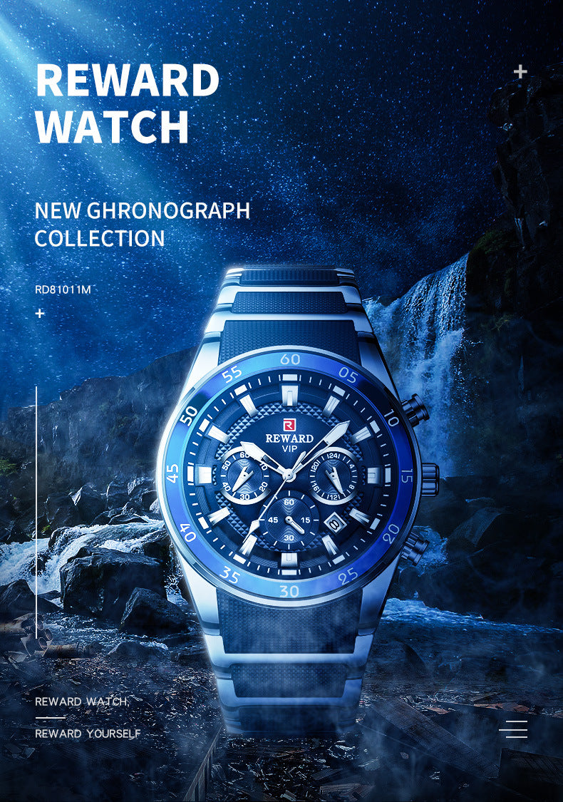 Luxus Business-Quarzuhr für Herren