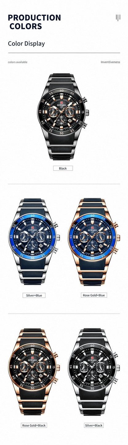 Luxus Business-Quarzuhr für Herren