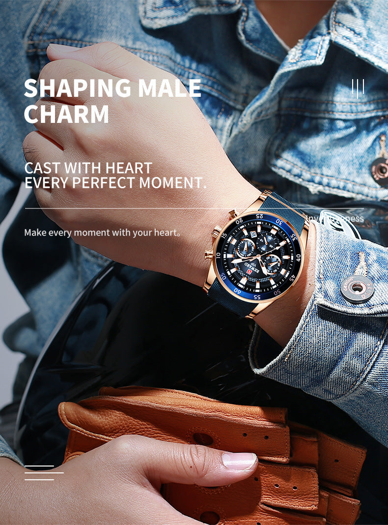 Luxus Business-Quarzuhr für Herren