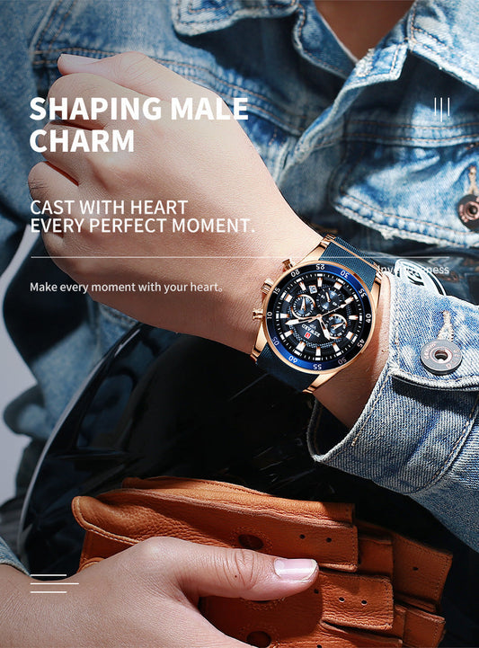 Luxus Business-Quarzuhr für Herren