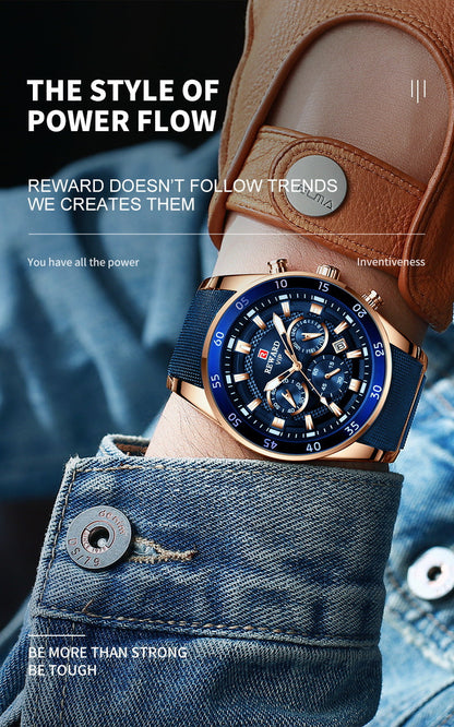 Luxus Business-Quarzuhr für Herren