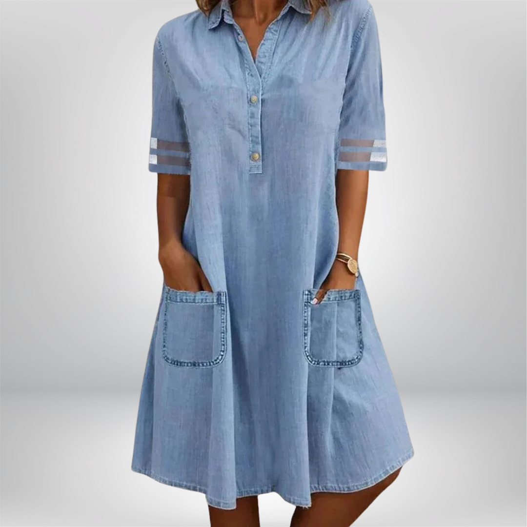 Ylva - Leichtes und luftiges Denim-Kleid