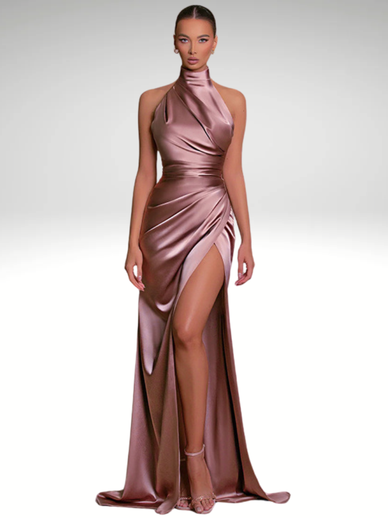 SATIN ROYALTY KLEID
